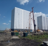 Ход строительства дома 1 в ЖК Лугометрия -