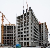 Ход строительства дома № 42, корпус 1 в ЖК Страна.Прибрежная -