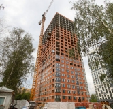 Ход строительства дома 14, корпус 1 в ЖК Космос -