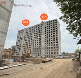 Ход строительства дома 37 в ЖК Авиатор (Авиатоr) -
