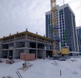 Ход строительства дома 7 в ЖК На Сармановском -