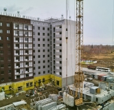 Ход строительства дома 1.1, 2 этап в ЖК Солнечный -