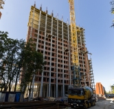 Ход строительства дома 4 в ЖК Никс Про на Лесопарковой -