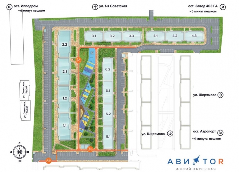 Дом 2, секция 2.1, 2.2 в ЖК Авиатор (Авиатоr) - фото 2