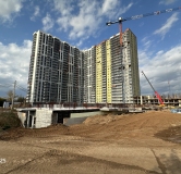 Ход строительства дома 309а, корпус 1 (секция 5, 5 этап) в ЖК Мир -