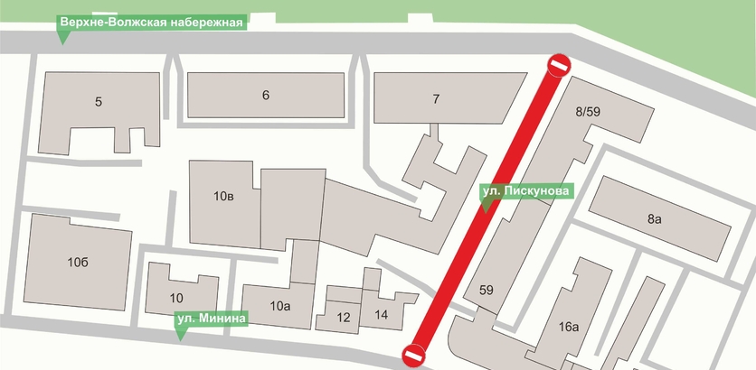 Улицу Пискунова в Нижнем Новгороде перекроют 9 сентября - фото 1