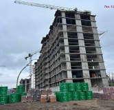 Ход строительства дома Позиция 5.2 в ЖК Октябрь парк -