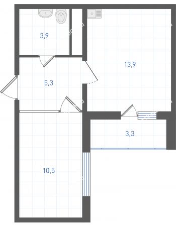 1 комнатная квартира 35,3 м² в ЖК Левенцовка парк, дом Корпус 8-12.2