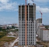 Ход строительства дома № 1441 (ГП-1) в ЖК Мятный -