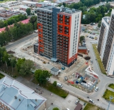 Ход строительства дома 1, секция 1, 2 в ЖК Знаменский -