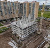 Ход строительства дома 3.2.1 в ЖК Остров на Норильской -