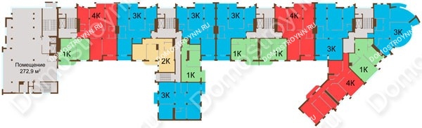 ЖК Бояр Палас - планировка 4 этажа