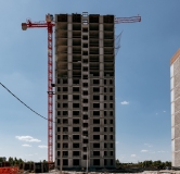 Ход строительства дома № 1441 (ГП-1) в ЖК Мятный -
