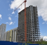 Ход строительства дома 1В в ЖК На Тенистой -