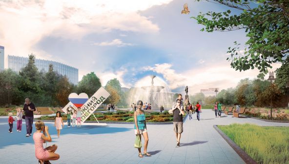 Проект благоустройства площади Горького в Нижнем Новгороде