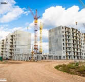 Ход строительства дома 9, 1 этап в ЖК Родные росы -