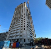 Ход строительства дома литер 2 в ЖК Паруса -