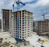 Ход строительства дома 21, ГП-72.105 в ЖК Мириады -