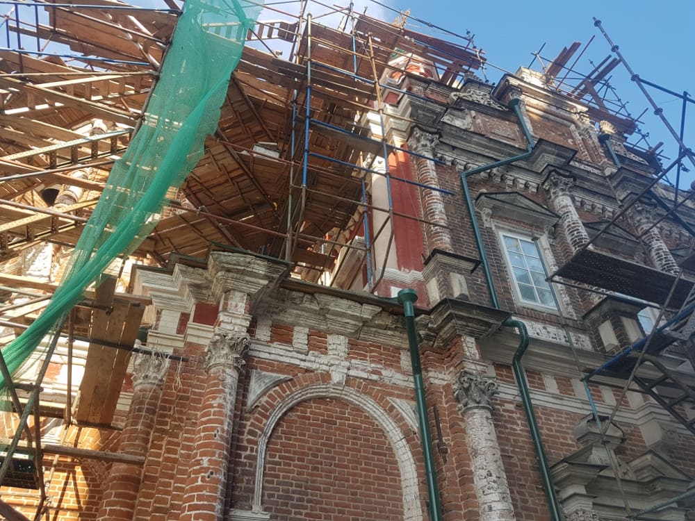 Смоленскую Строгановскую церковь реставрируют в нижегородском микрорайоне Гордеевка