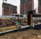 Ход строительства дома 1 в ЖК Никс Про на Лесопарковой -