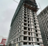 Ход строительства дома 1 в ЖК Роща -