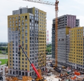 Ход строительства дома № 42, корпус 1 в ЖК Страна.Прибрежная -