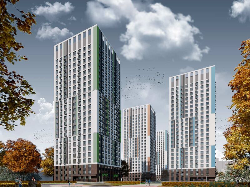 двухкомнатная квартира в ЖК на улице Шекспира, дом 1