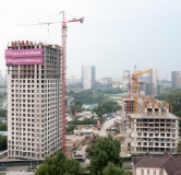 Ход строительства дома 1 в ЖК Страна. Тополёвая -