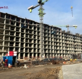 Ход строительства дома Позиция 5.2 в ЖК Октябрь парк -