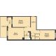 2 комнатная квартира 91,9 м² в ЖК Ожогино, дом ГП-6 - планировка