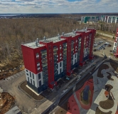 Ход строительства дома 49а в ЖК Вишневая Горка -