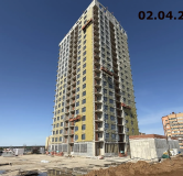 Ход строительства дома Литер 1, секция А в ЖК Космо -