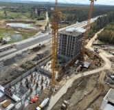 Ход строительства дома 1.3 в ЖК Прогресс Академический -
