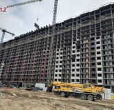 Ход строительства дома Позиция 1.2 в ЖК Октябрь парк -