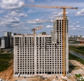 Ход строительства дома 1 в ЖК Толк Академический -