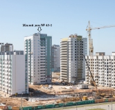 Ход строительства дома № 43-2, У озера в ЖК Южный Город -
