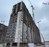 Ход строительства дома Позиция 2.2 в ЖК Октябрь парк -