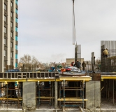Ход строительства дома секция 2, 2.1 в ЖК Пульсар -