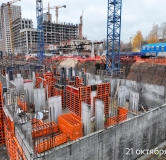 Ход строительства дома Корпус 1,2,3, 1 этап в ЖК Manzara Towers -