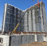 Ход строительства дома 309а, корпус 1 (секция 5, 5 этап) в ЖК Мир -