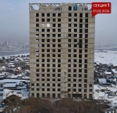 Ход строительства дома 1 в ЖК Бродский -