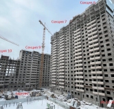 Ход строительства дома секция 5 в ЖК Развитие -