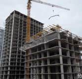 Ход строительства дома 1 в ЖК Урбан Тау -