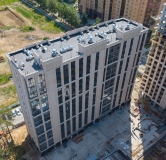 Ход строительства дома 13 в ЖК Квартал на Российской -