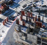 Ход строительства дома 3, секция 1-4 в ЖК Беринг -