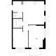 2 комнатная квартира 49,5 м² в ЖК Савин парк, дом корпус 8 - планировка